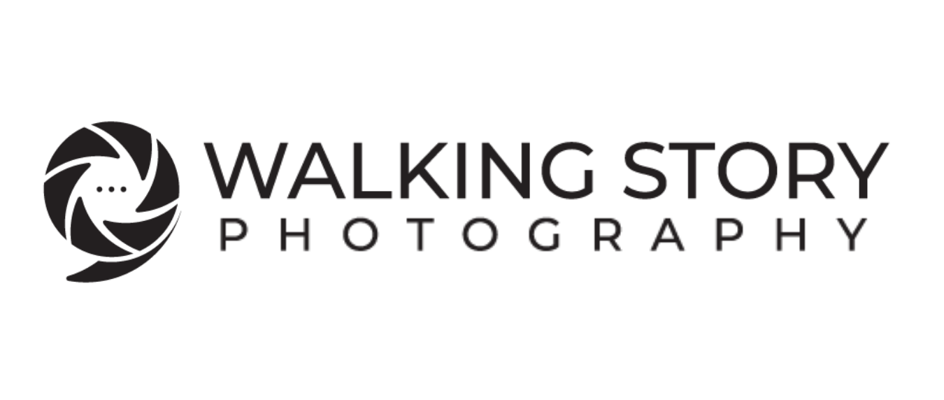 Logo of the photography business, a stylized camera icon in black and white